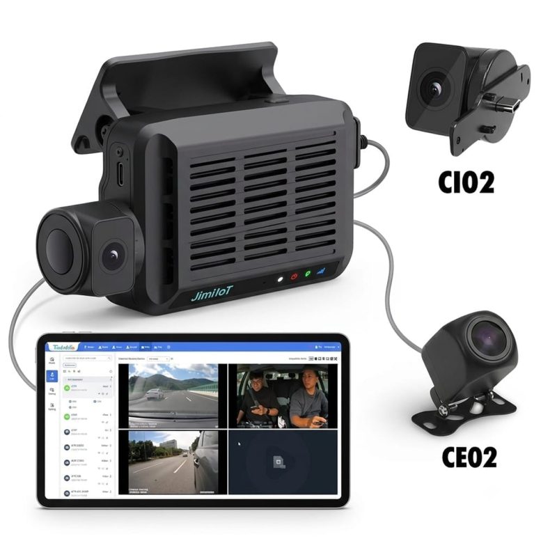 Jimi IoT JC371 3-Channel 4G Dashcam